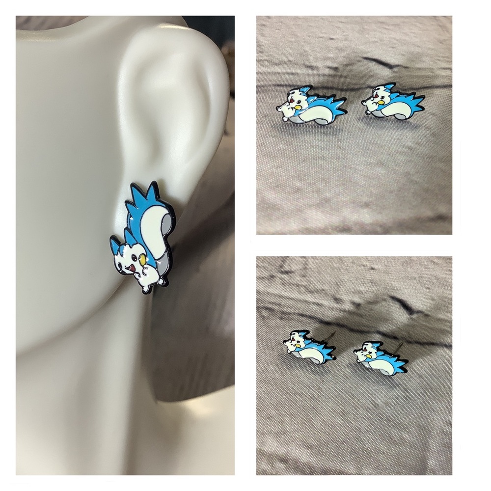 Poke-man Stud Earrings